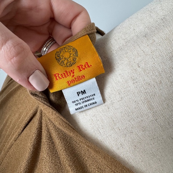 Ruby Rd. Suede Top - Picture 4 of 4